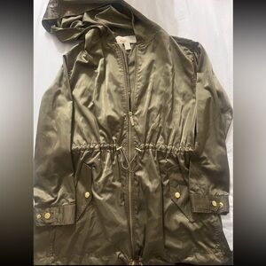 Michael Kors Khaki Hooded Jacket